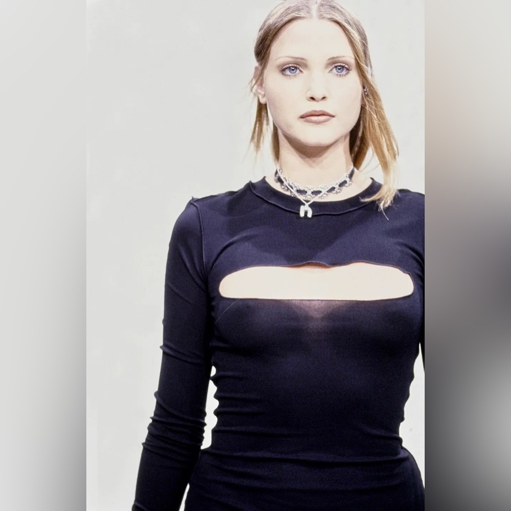 Perry Ellis by Marc Jacobs Vintage 1993 Grunge Collection Cutout Dress - Picture 2 of 13